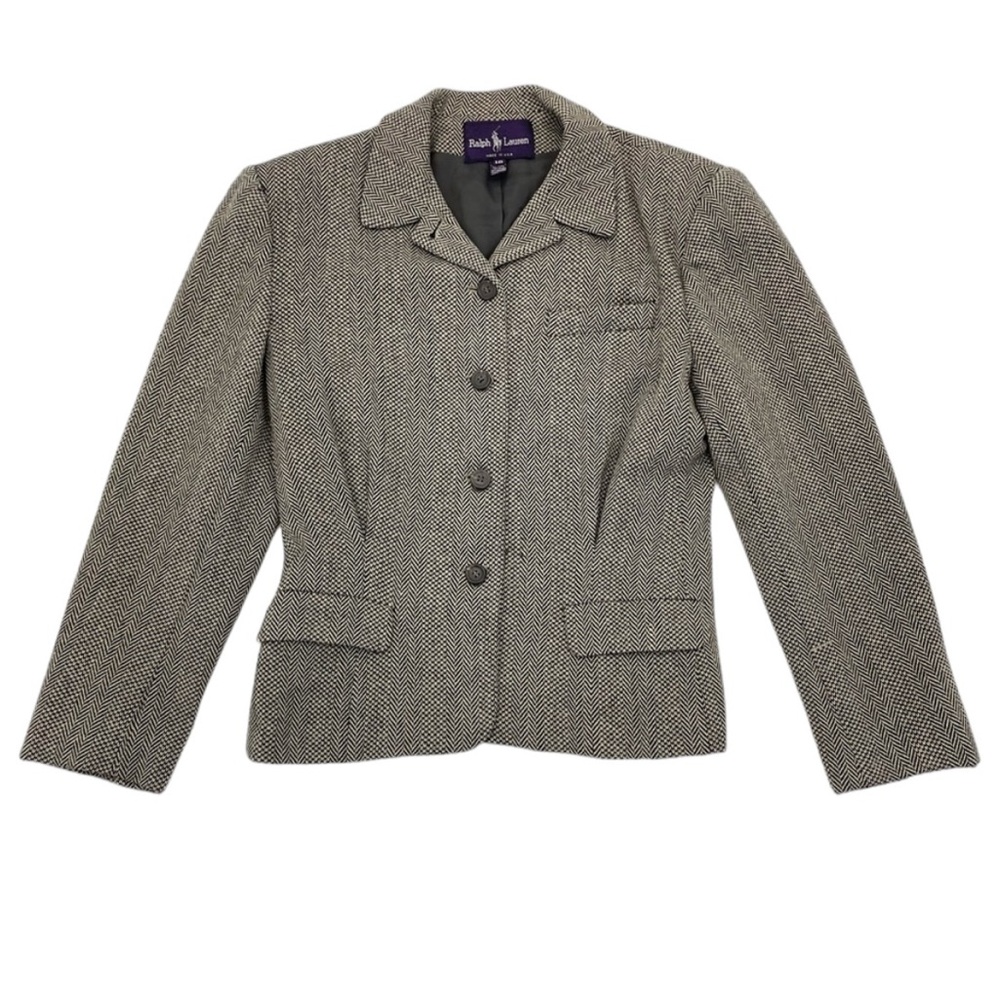 Ralph Lauren Purple Label Wool/Cashmere Jacket 10 Brown - Picture 7 of 15